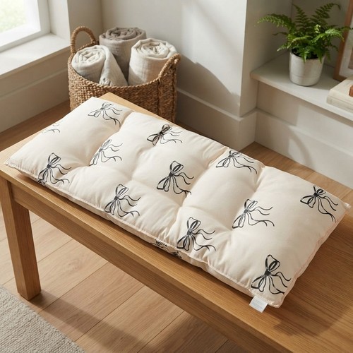Bow print outdoor bench - bow,