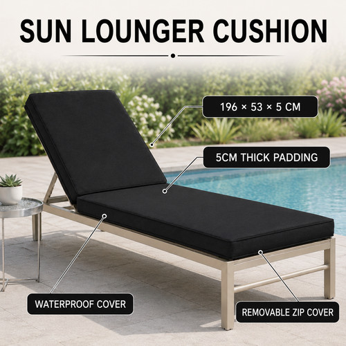 Waterproof sun lounger - lounger, cushion