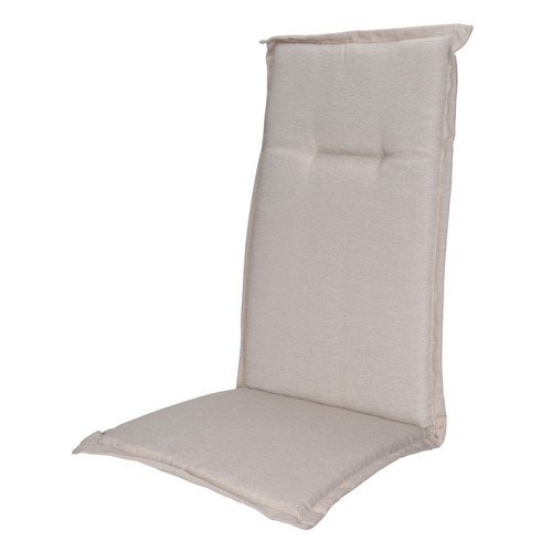 High back chair cushion - cushion, beige