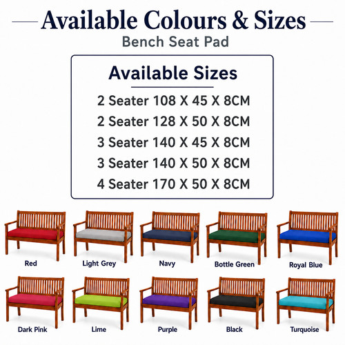 Outdoor seater bench pad - 4,