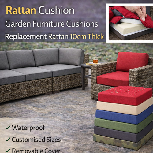 Rattan cushion garden - rattan,