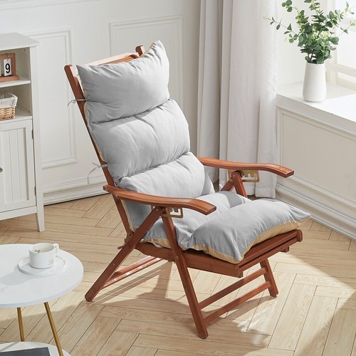 Grey garden rocking deck chair - garden,