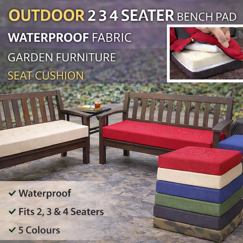 Bench cushion 4 seater - cushion,