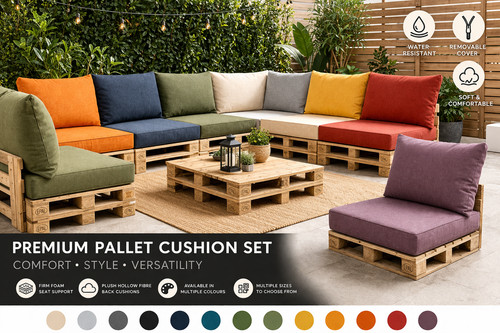 Euro pallet cushions - pallet, garden